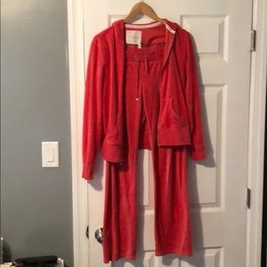 Victoria’s secret velour lounge set